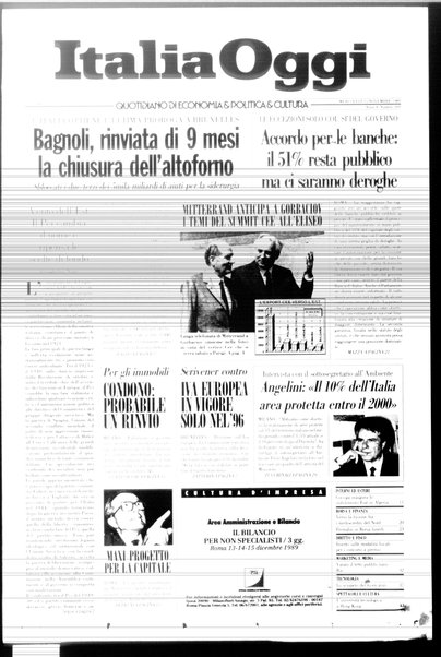 Italia oggi : quotidiano di economia finanza e politica